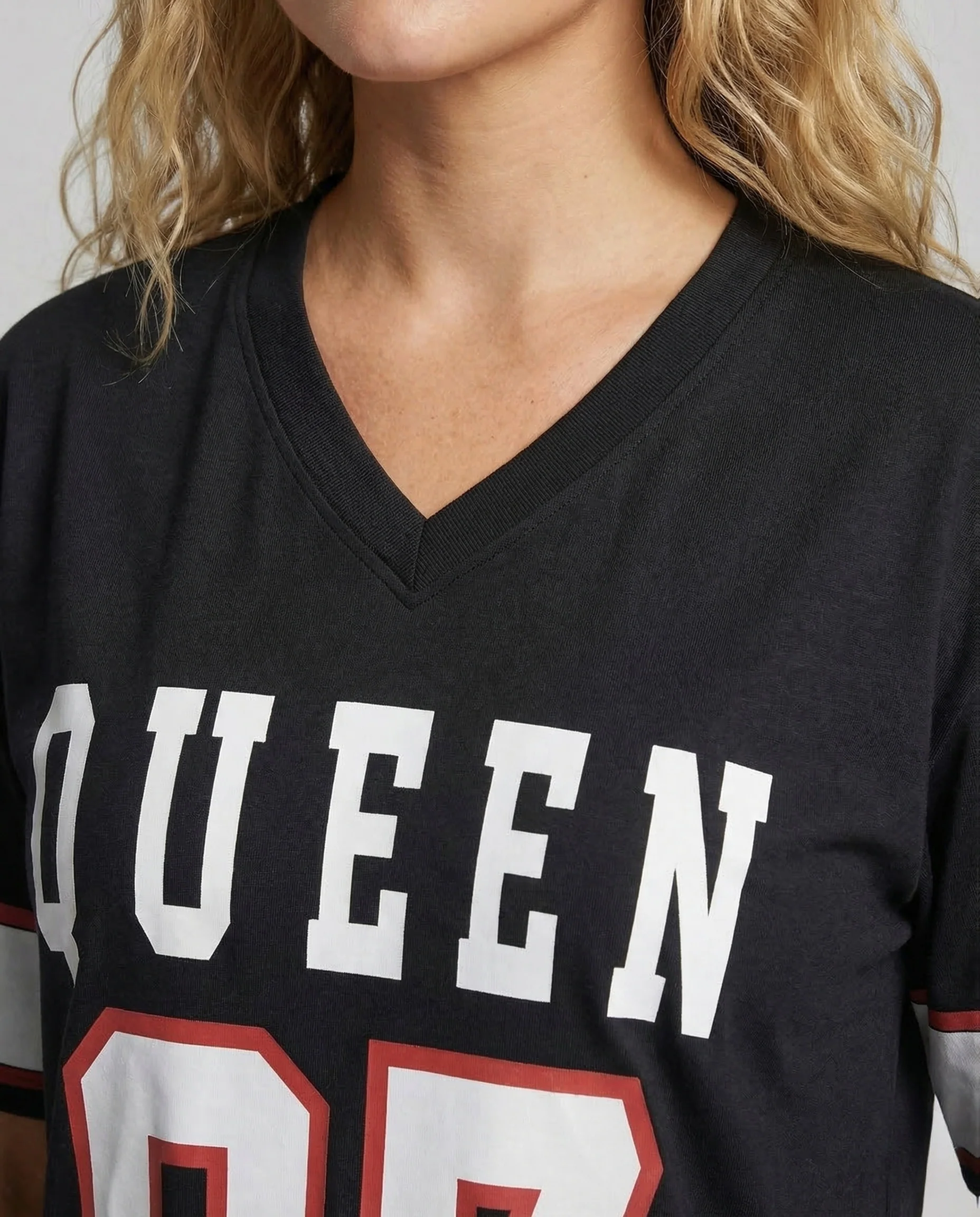 Damen Jersey Minikleid Sport Print - Image 3
