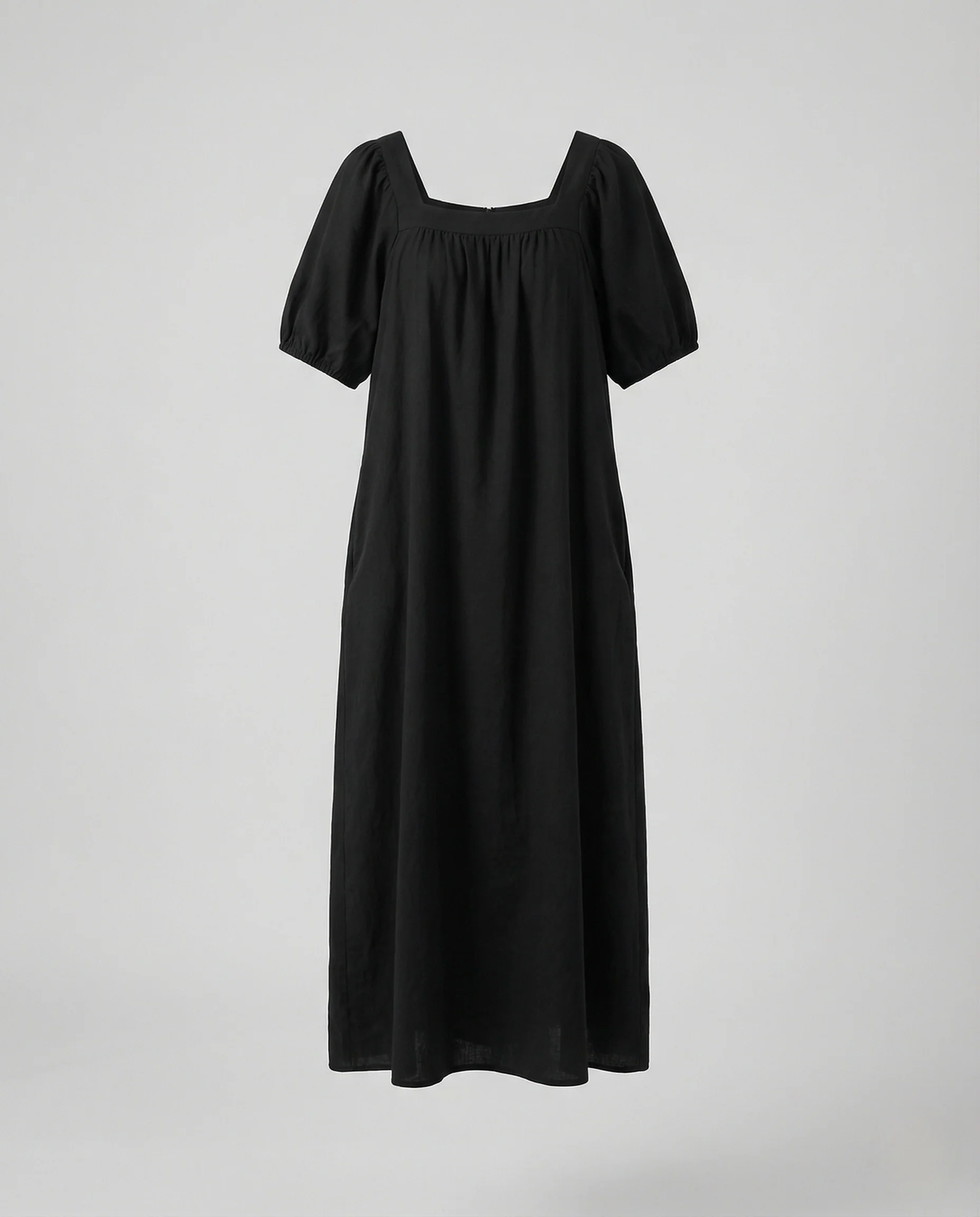 Damen A-Linien Maxikleid mit Puffärmeln - Image 6