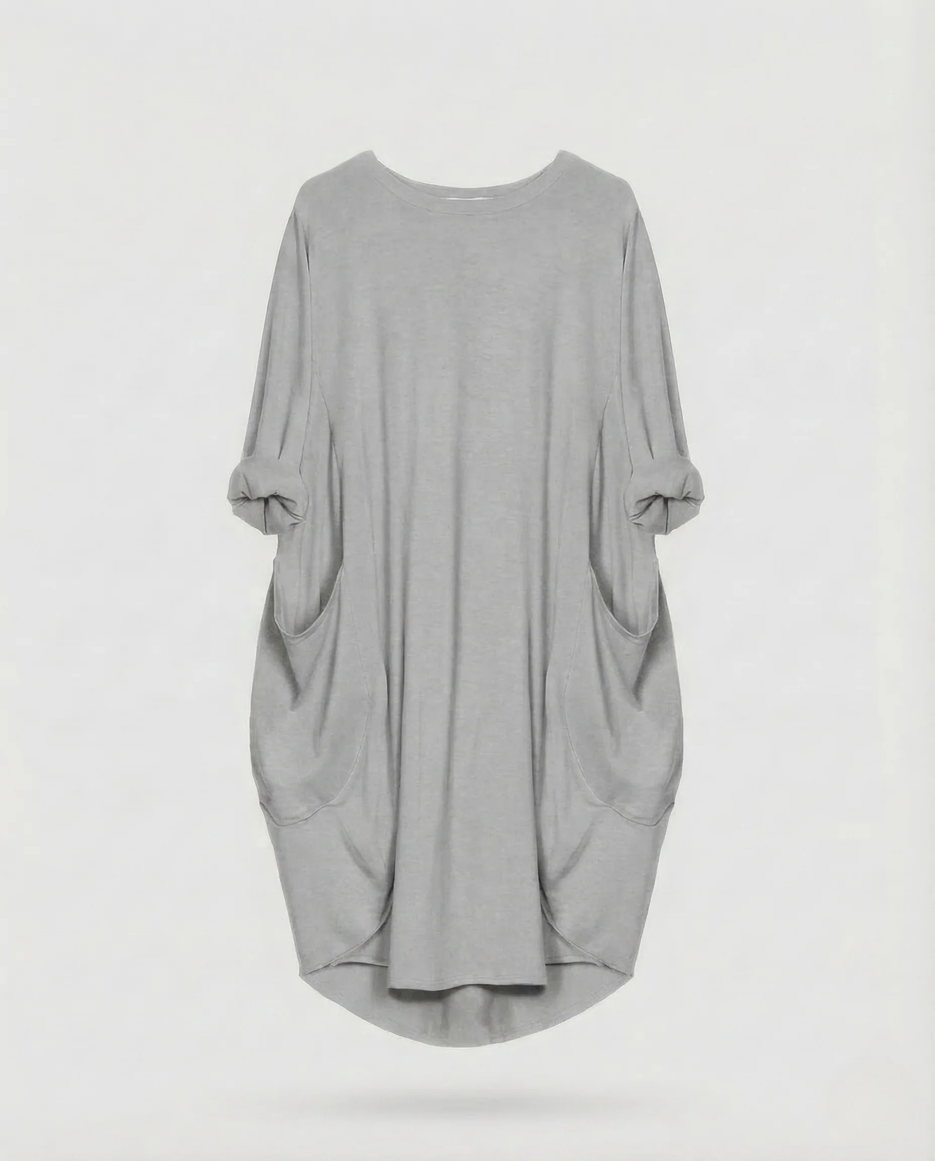 Damen Tunika Kleid Viskose Taschen - Image 6