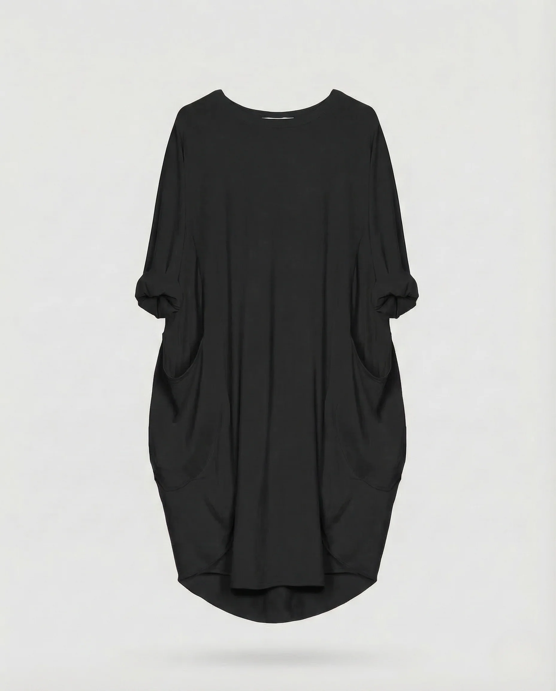 Damen Tunika Kleid Viskose Taschen - Image 8