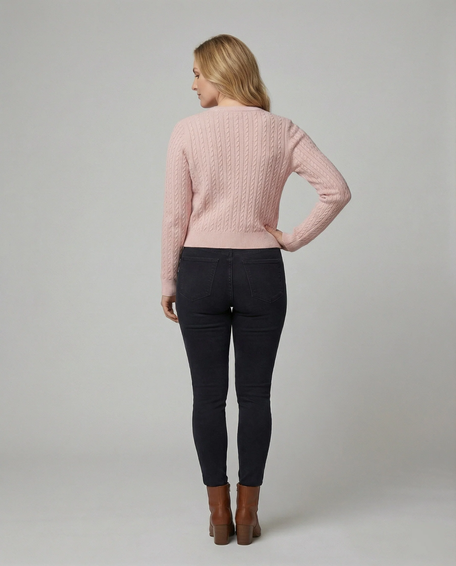 Zartes Spitzencami aus Feinstrick mit V-Ausschnitt und Rippbund Heidi-Mode - Image 2