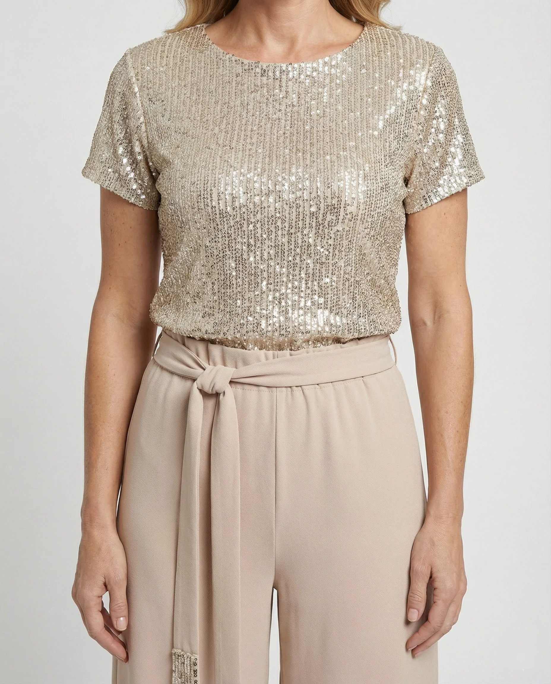 Damen Zweiteiler Set Pailletten elegant - Image 4