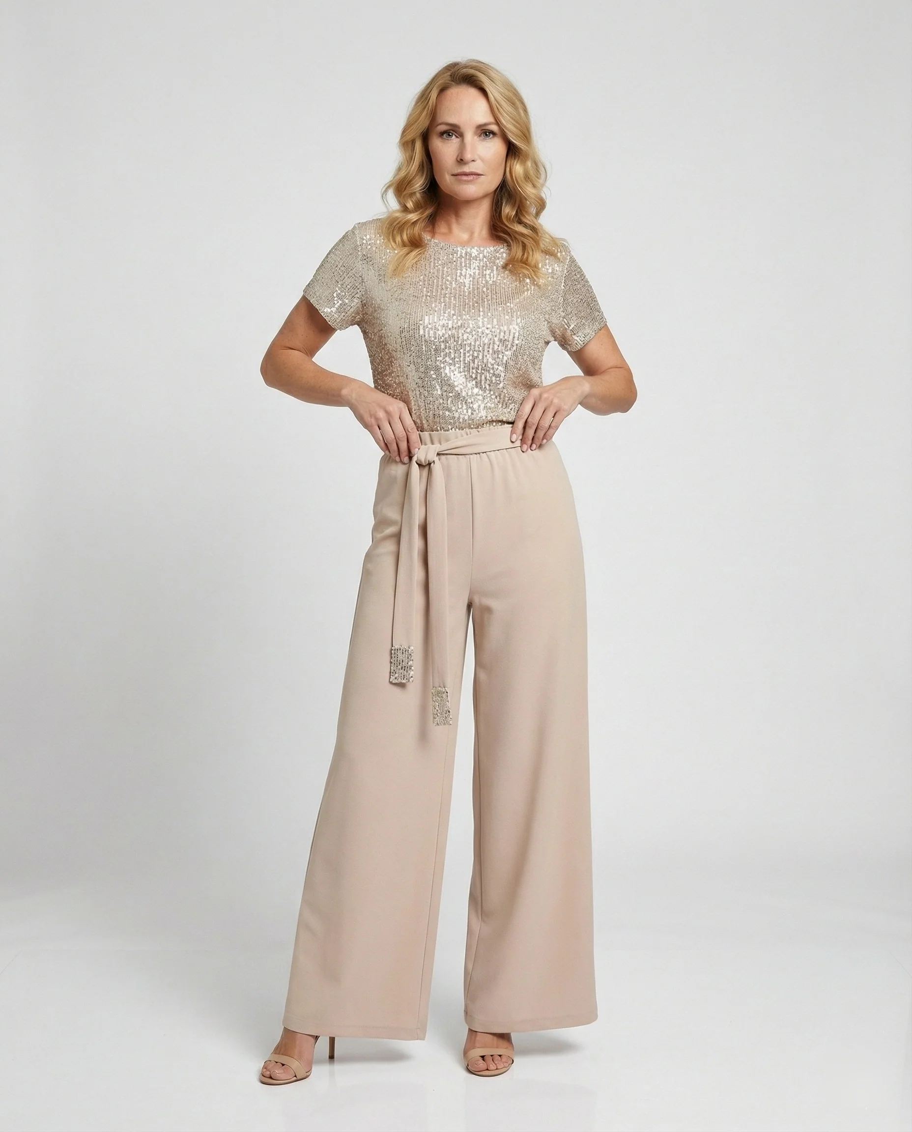 Damen Zweiteiler Set Pailletten elegant - Image 5