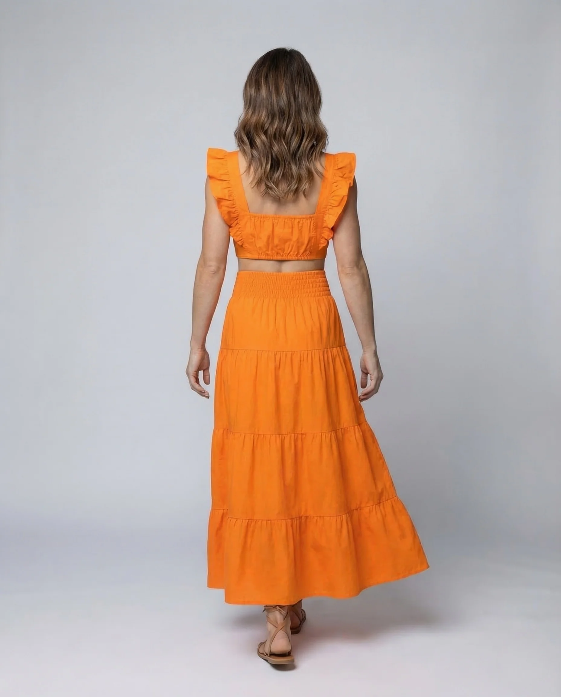 Damen Sommer Set Zweiteilig Volantärmel - Image 3