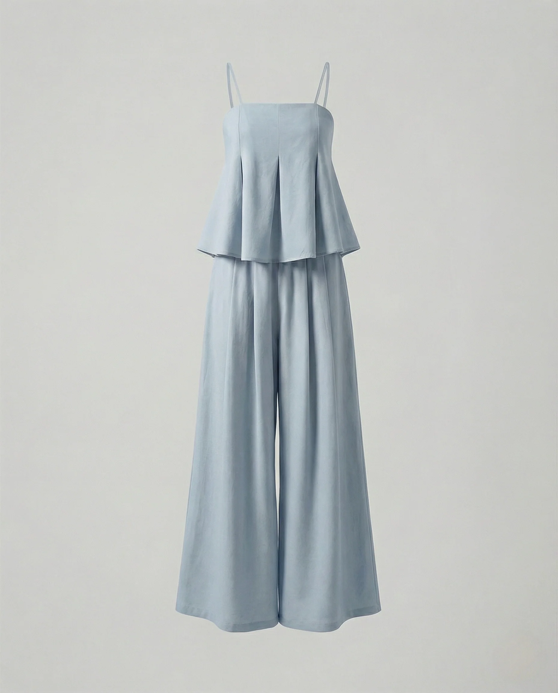 Damen Spaghettiträger Zweiteiler mit Palazzo Hose - Image 4