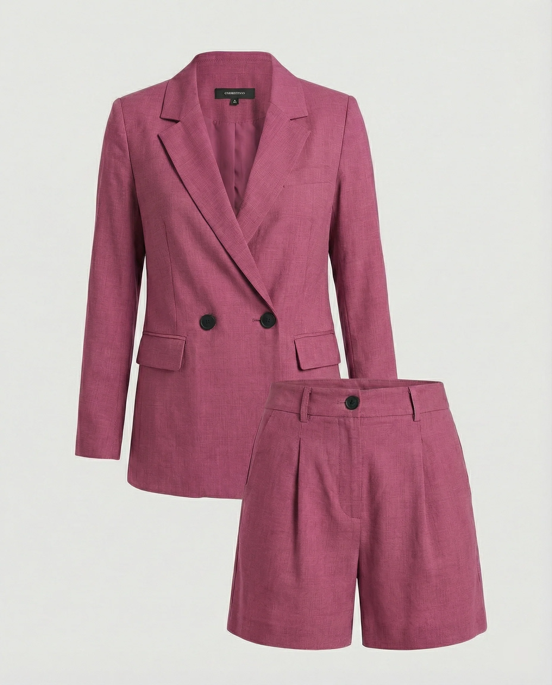 Damen Zweiteiler Set Blazer Shorts - Image 10