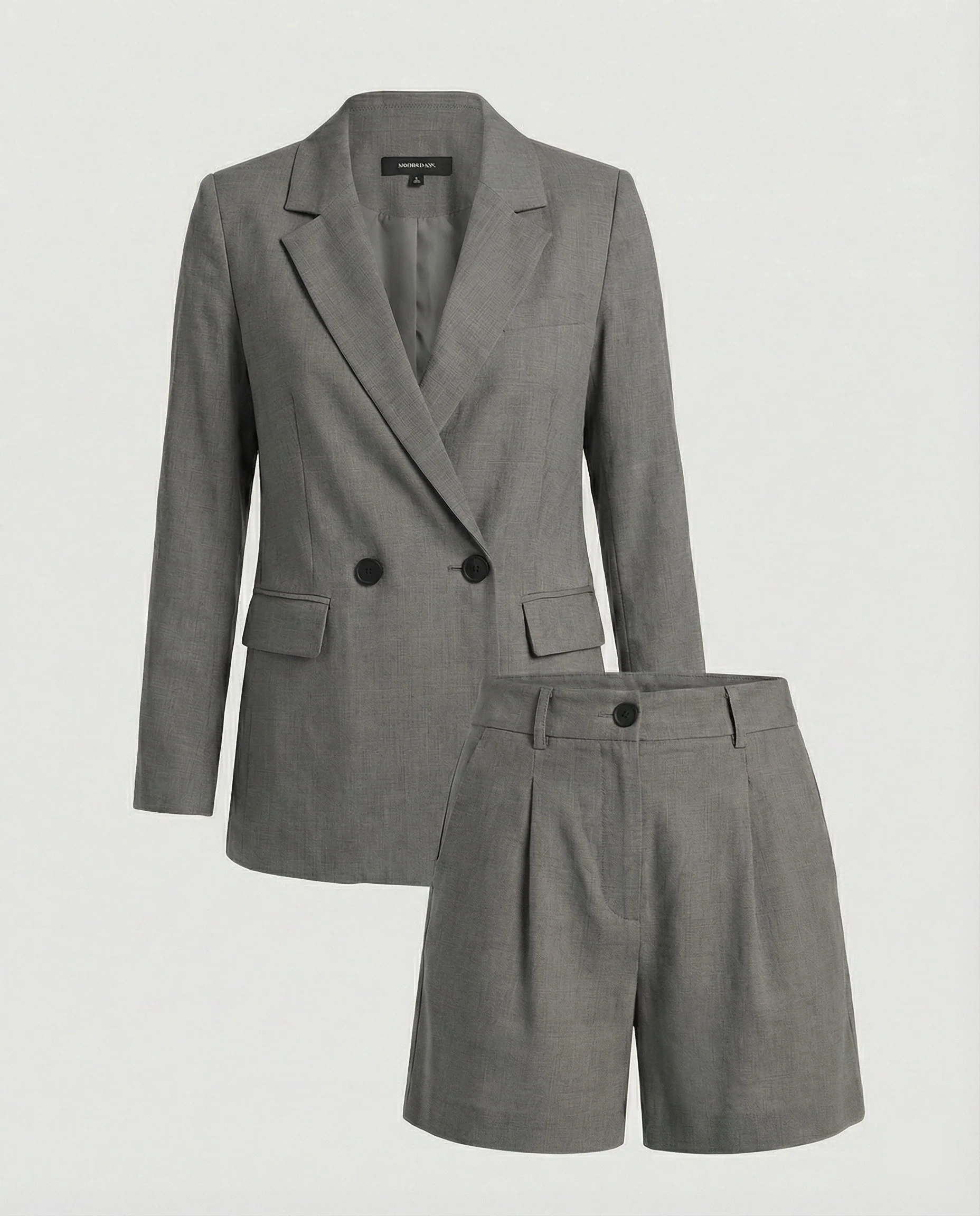 Damen Zweiteiler Set Blazer Shorts - Image 5