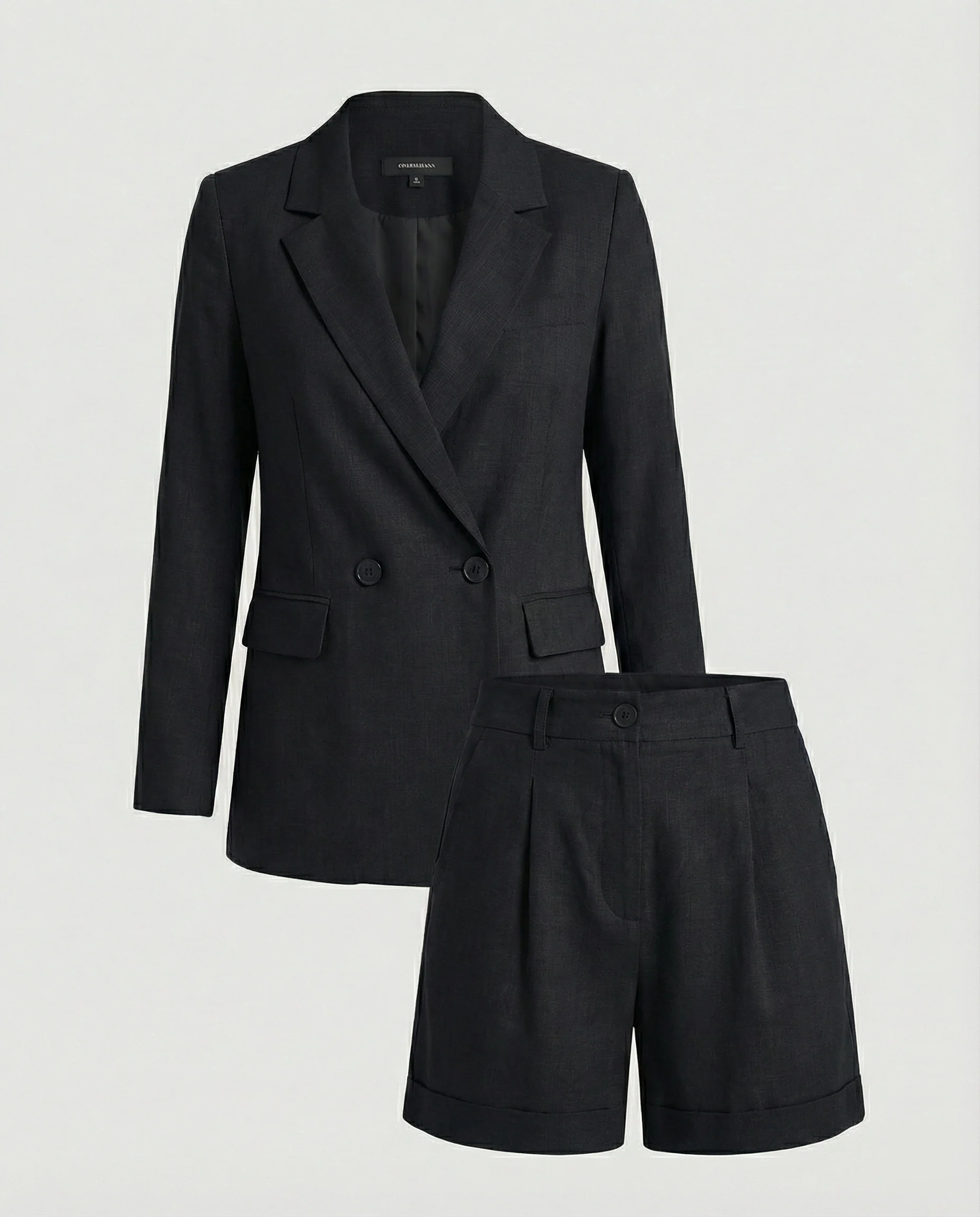 Damen Zweiteiler Set Blazer Shorts - Image 7