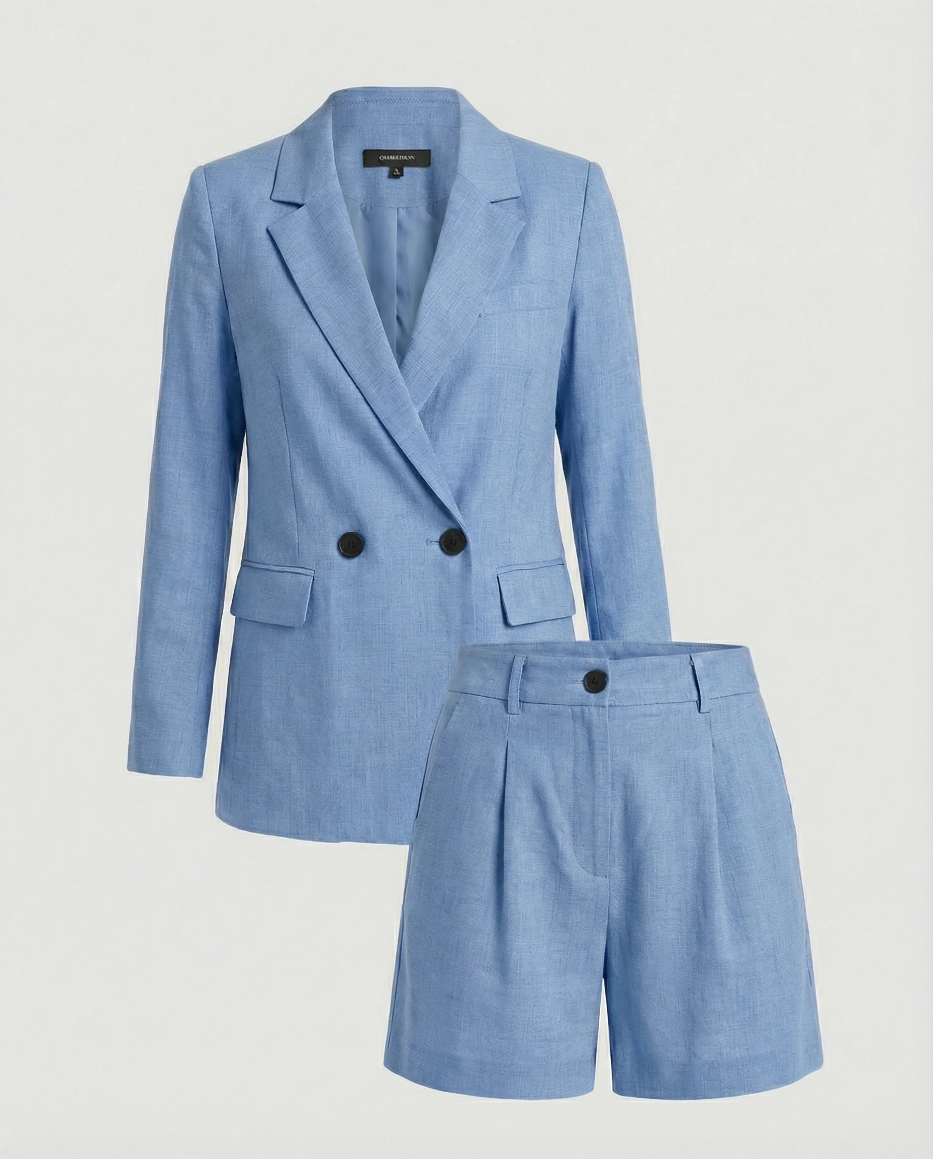 Damen Zweiteiler Set Blazer Shorts - Image 9