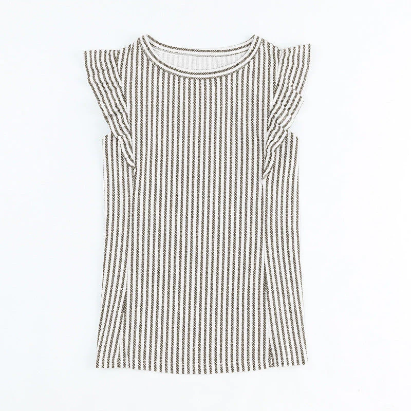 Damen Oberteil mit Rüschendetails und Gestreiftem Muster Heidi-Mode - Image 8