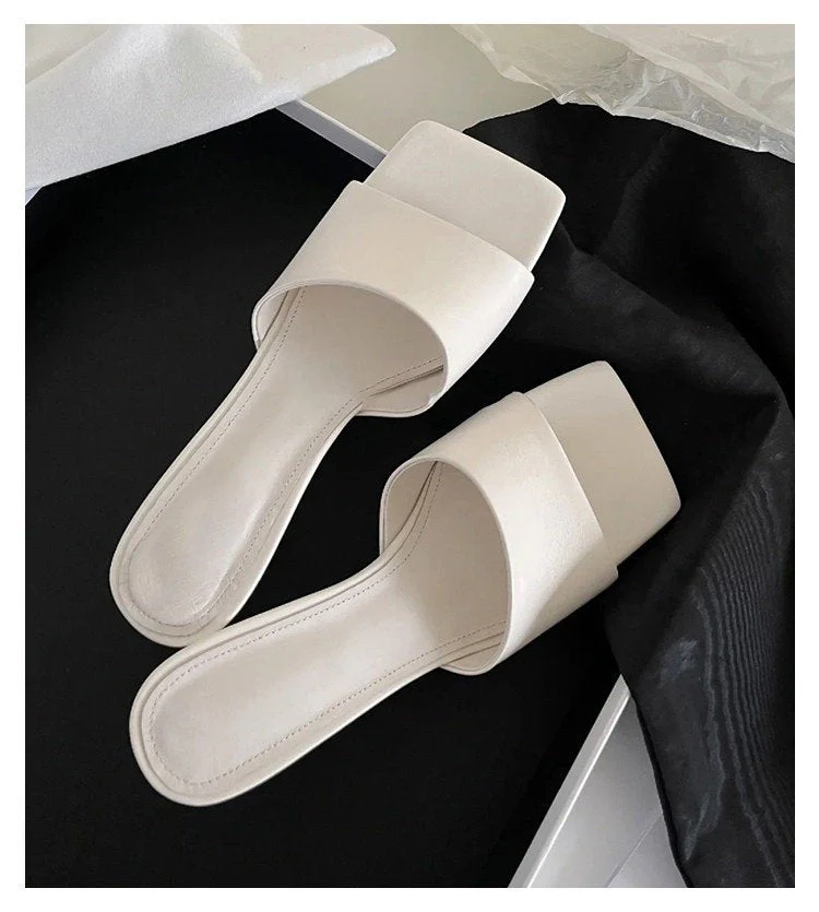 Damen Offene Mules mit Elegantem Metallic-Obermaterial und Komfortablem Blockabsatz Heidi-Mode - Image 7