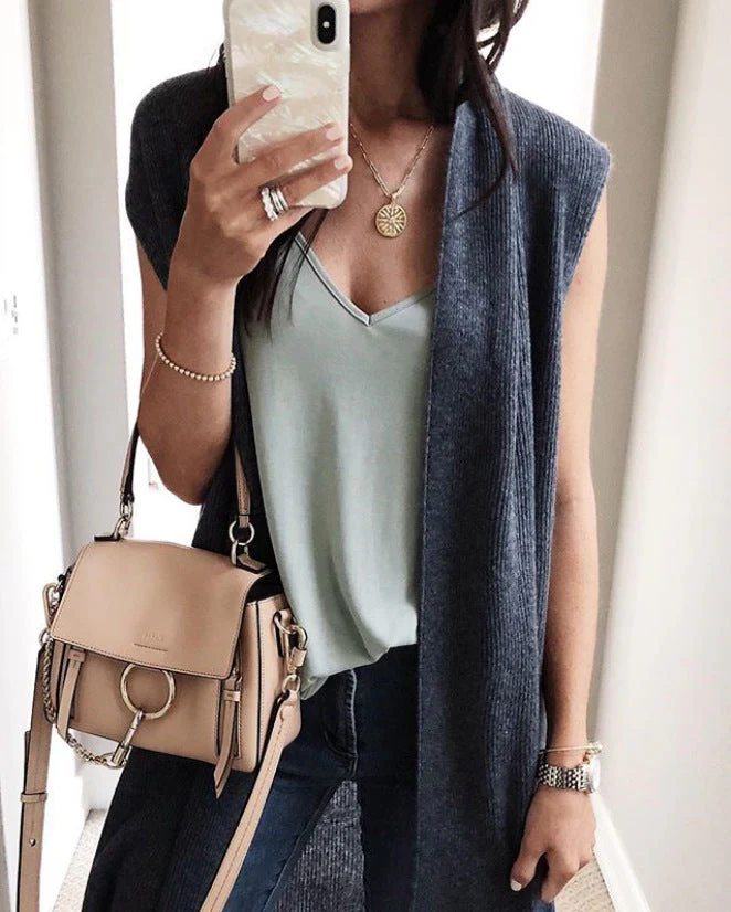 Damen Offene Strickjacke mit Lässigem Schnitt und Langen Seitenpartien Heidi-Mode - Image 15