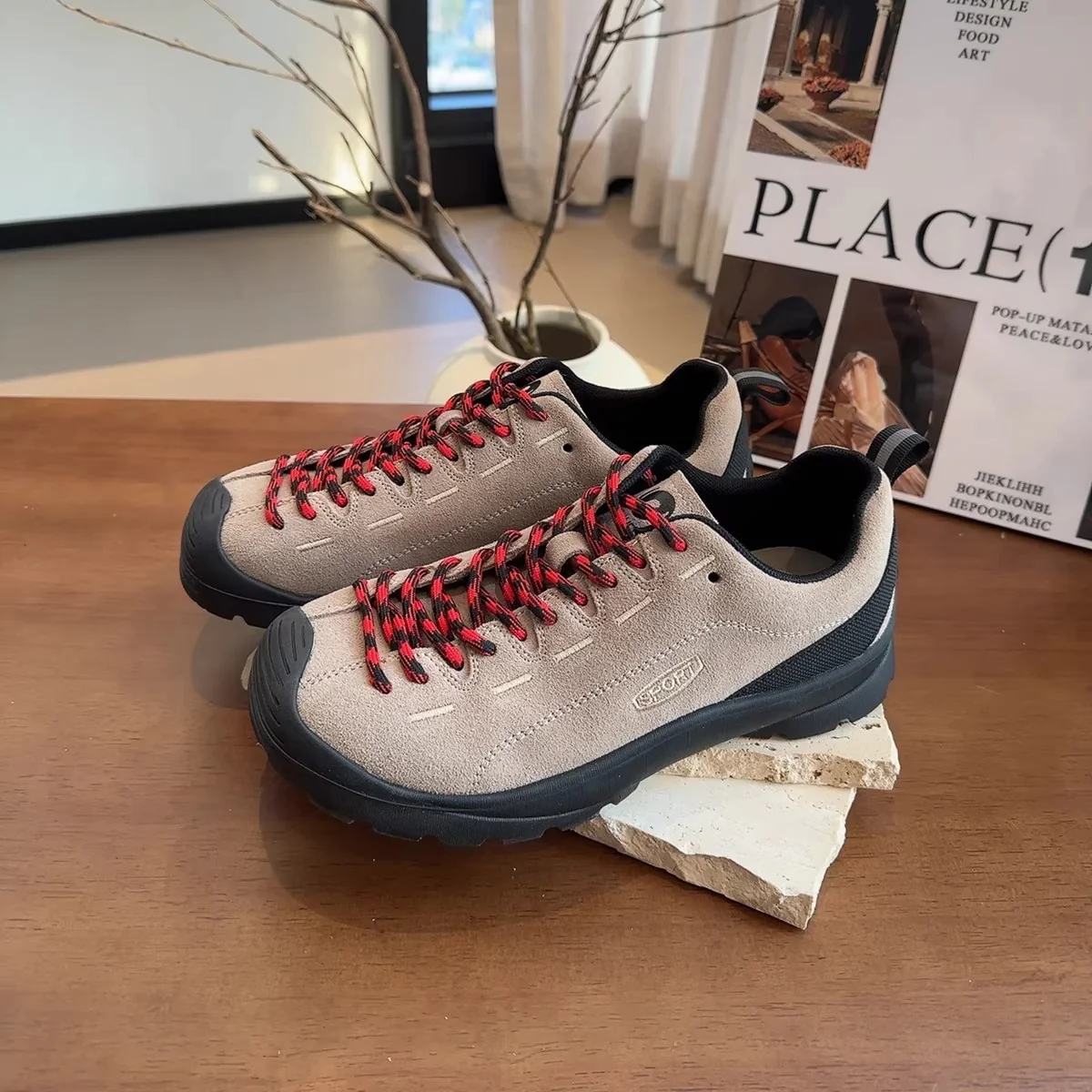 Damen Outdoor Sneakers mit robustem Obermaterial und rutschfester Sohle Heidi Mode - Image 2