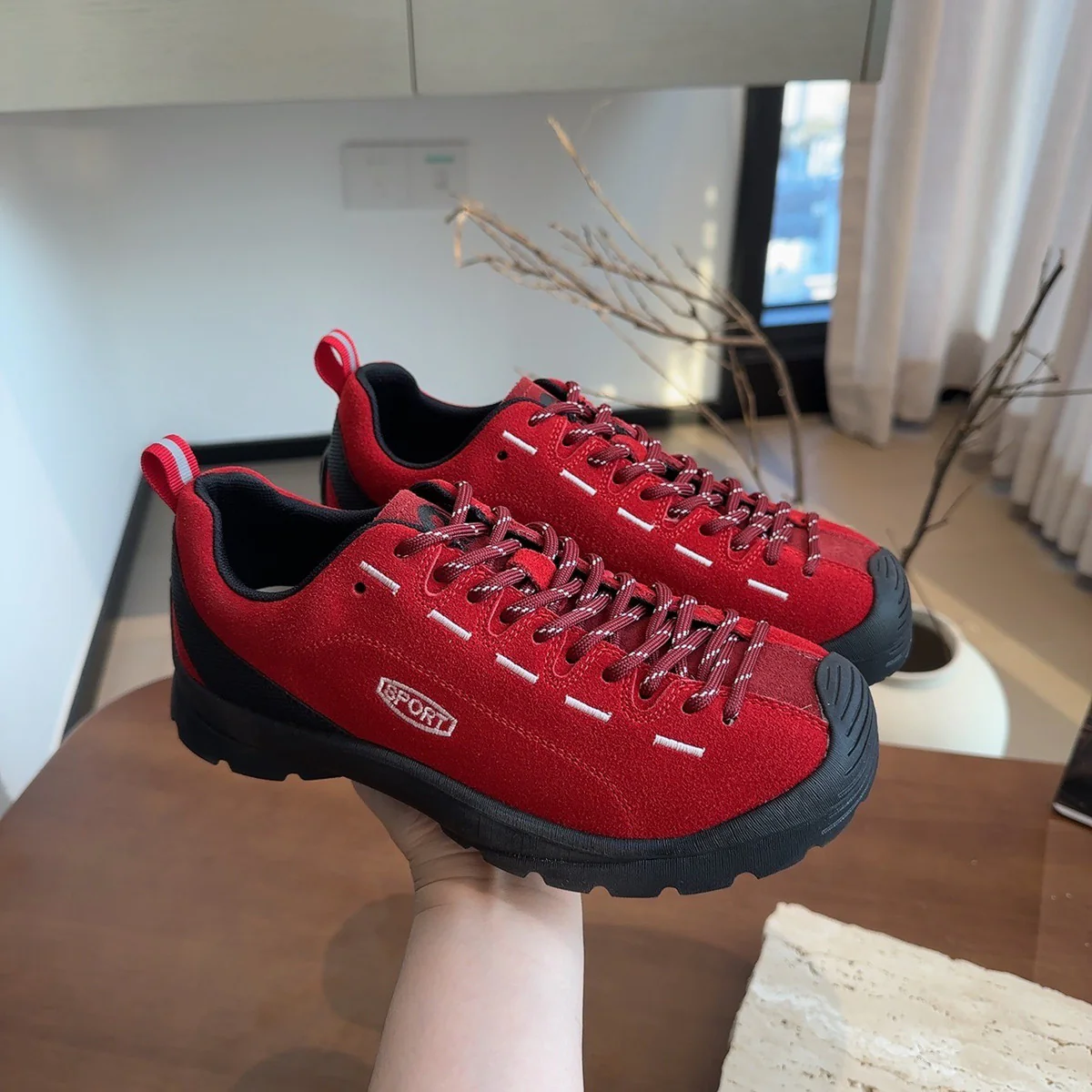 Damen Outdoor Sneakers mit robustem Obermaterial und rutschfester Sohle Heidi Mode - Image 7