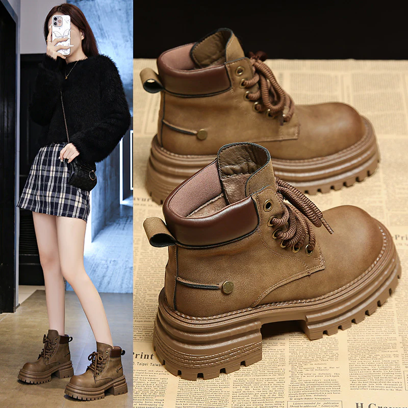 Damen Outdoor Stiefeletten mit robustem Profil und modischem Design Heidi Mode - Image 3