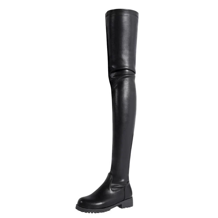 Damen Overknee Stiefel mit robustem Profil und elegantem Design Heidi Mode - Image 6