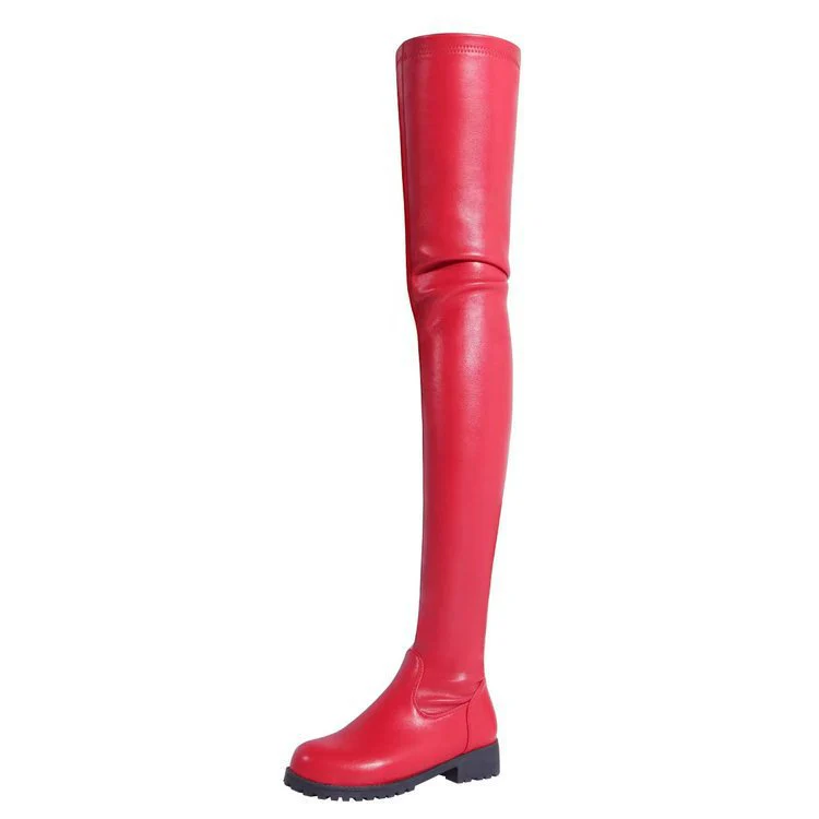 Damen Overknee Stiefel mit robustem Profil und elegantem Design Heidi Mode - Image 7