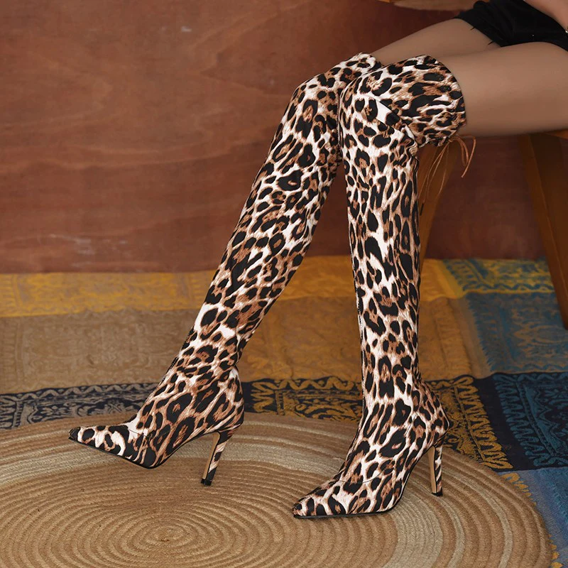 Damen Overkneestiefel mit elegantem Stiletto-Heel und flexibler Passform Heidi Mode - Image 2