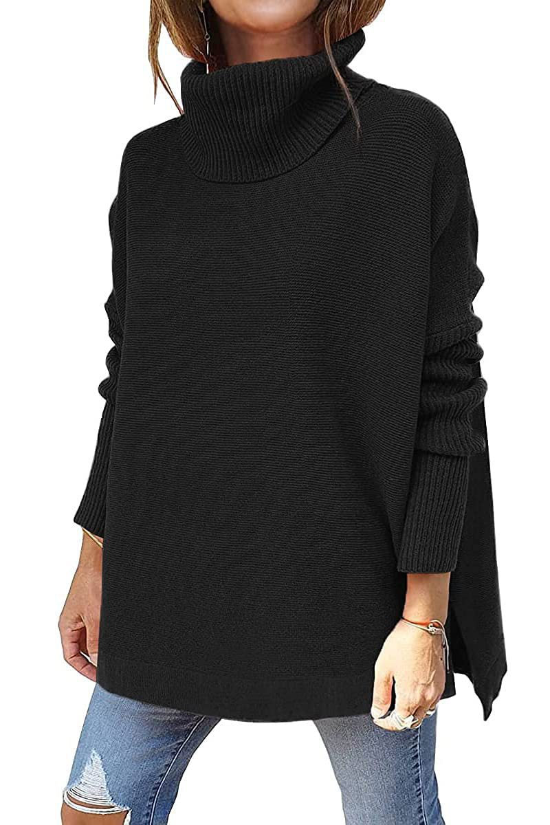 Damen Oversize Rollkragenpullover mit Strukturiertem Strickdesign Heidi-Mode - Image 6