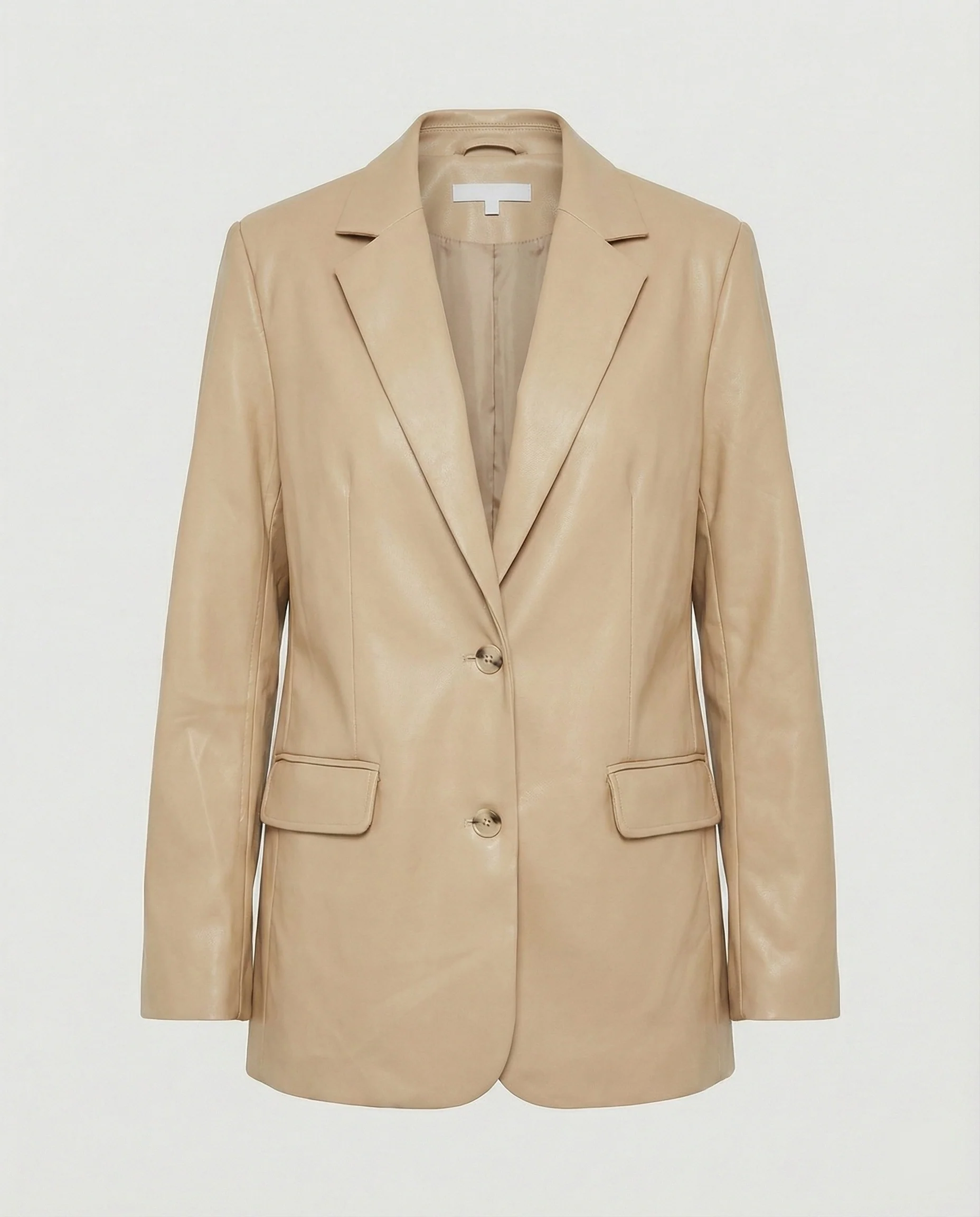 Damen Oversized Kunstleder Blazer im Trend-Look - Image 9