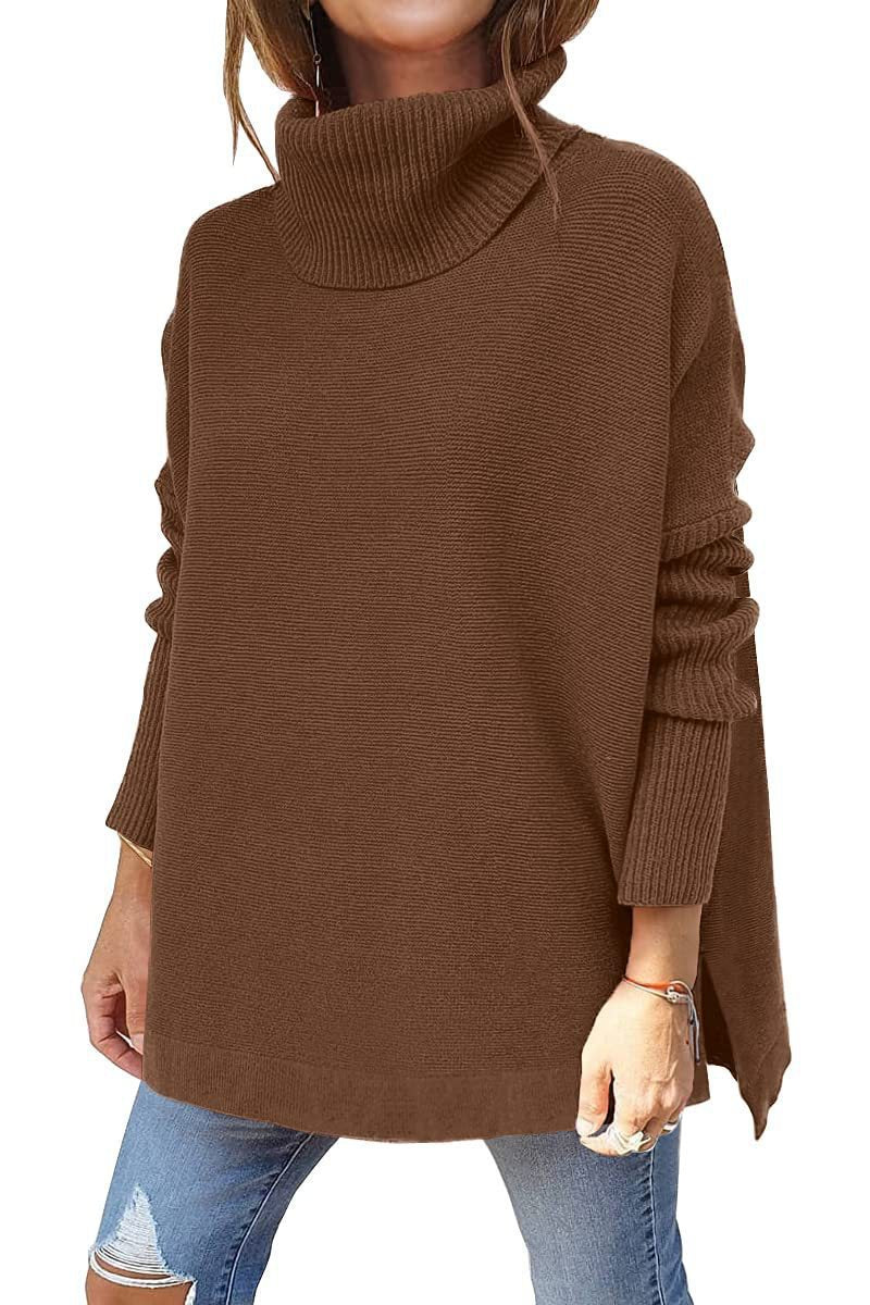 Damen Oversized Rollkragenpullover mit Strukturmuster Heidi-Mode - Image 11