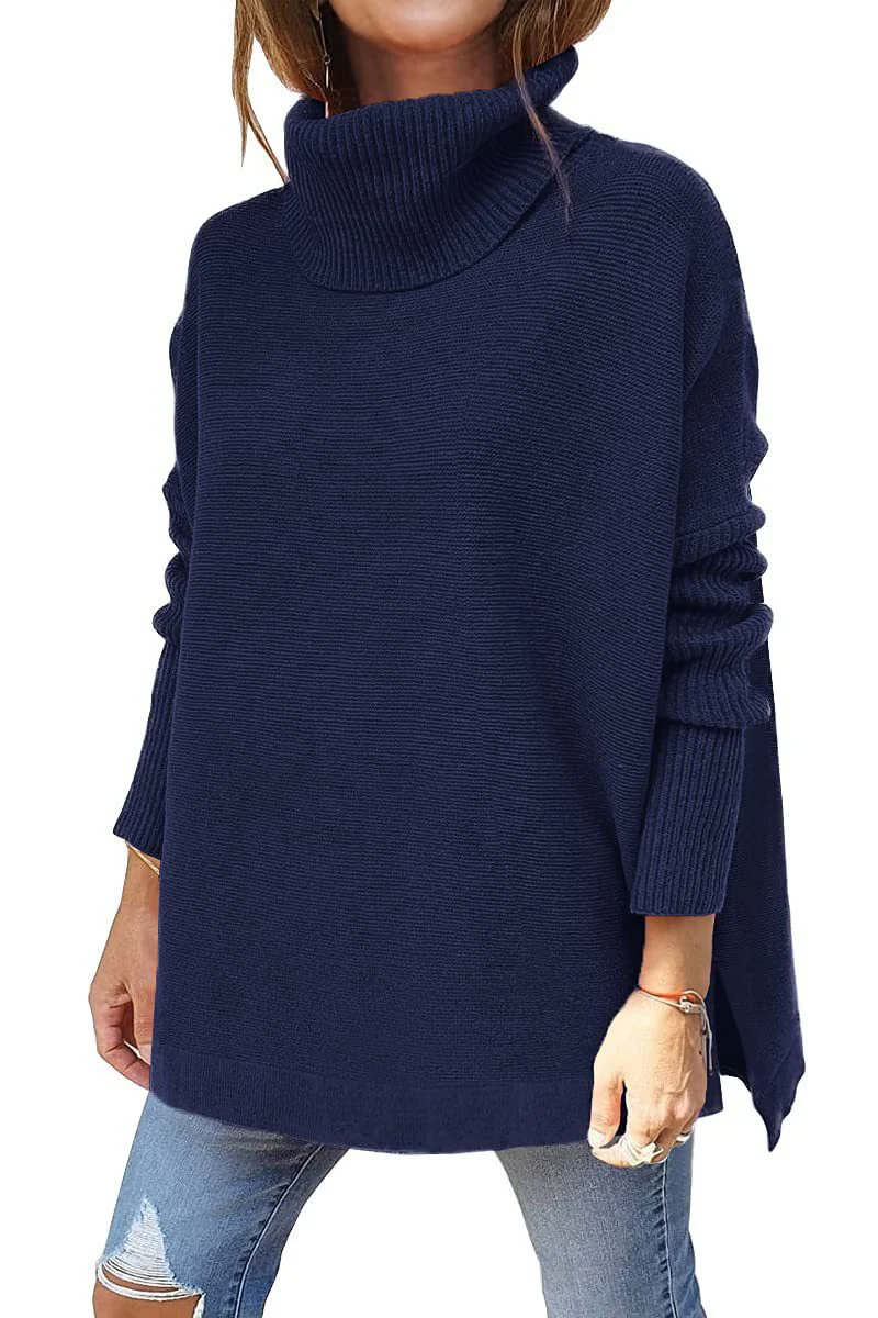 Damen Oversized Rollkragenpullover mit Strukturmuster Heidi-Mode - Image 14