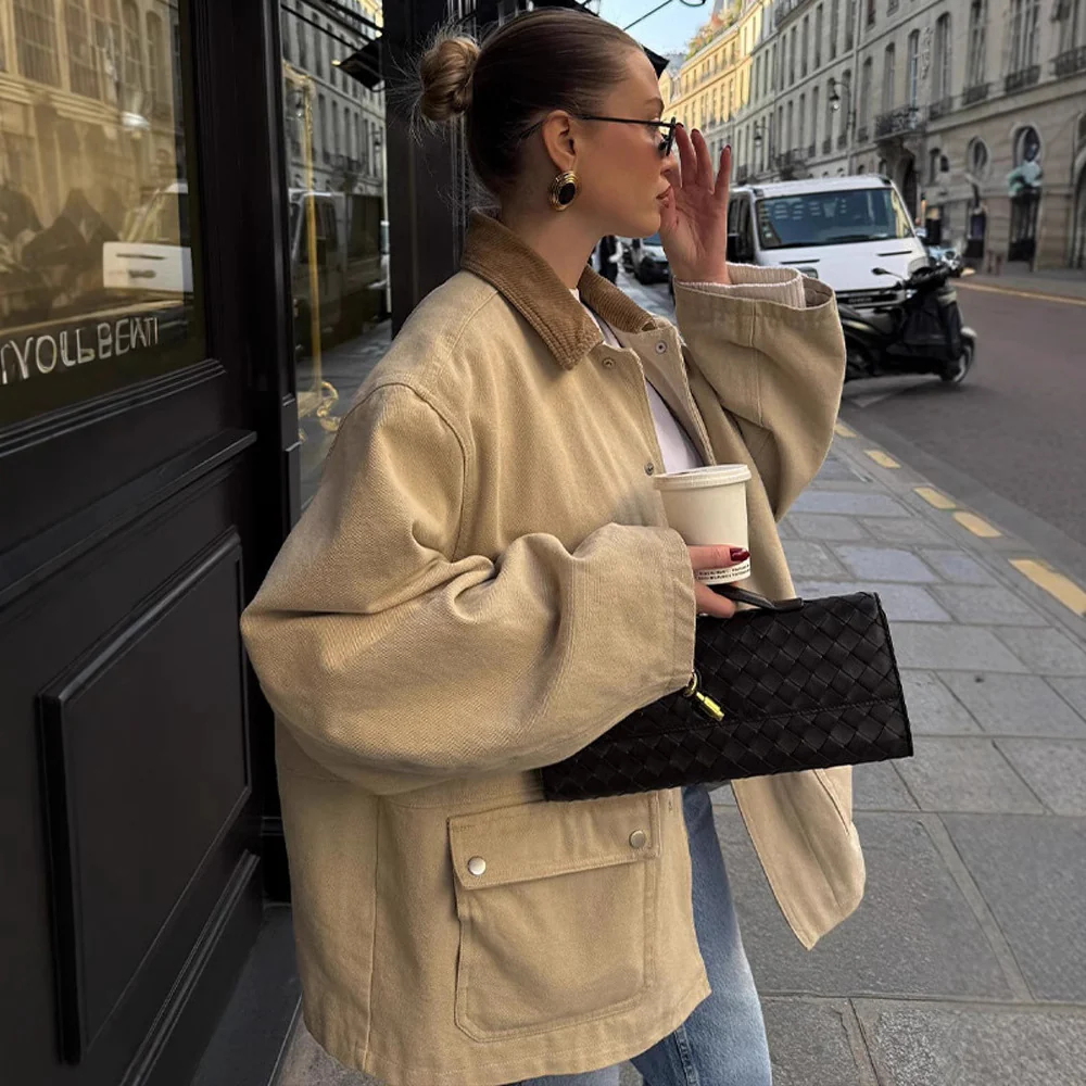 Damen Oversized Utility-Jacke Heidi-Mode - Image 3