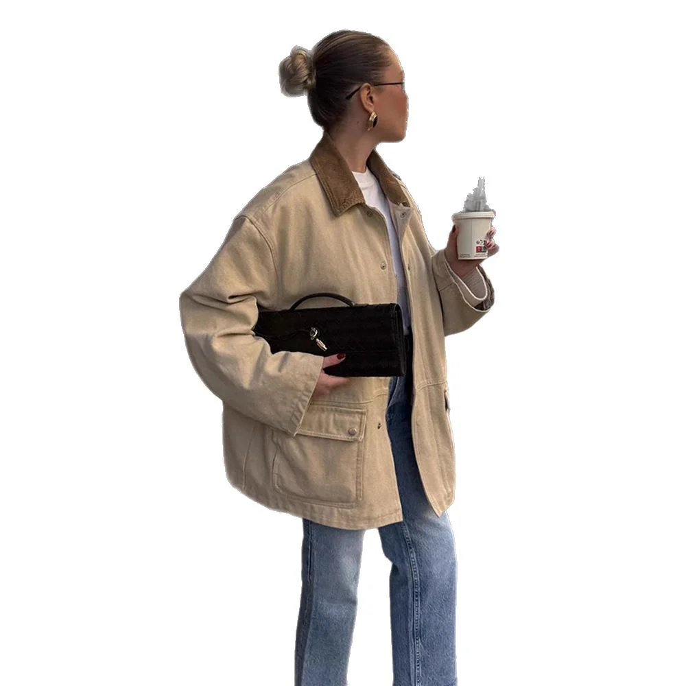 Damen Oversized Utility-Jacke Heidi-Mode - Image 5