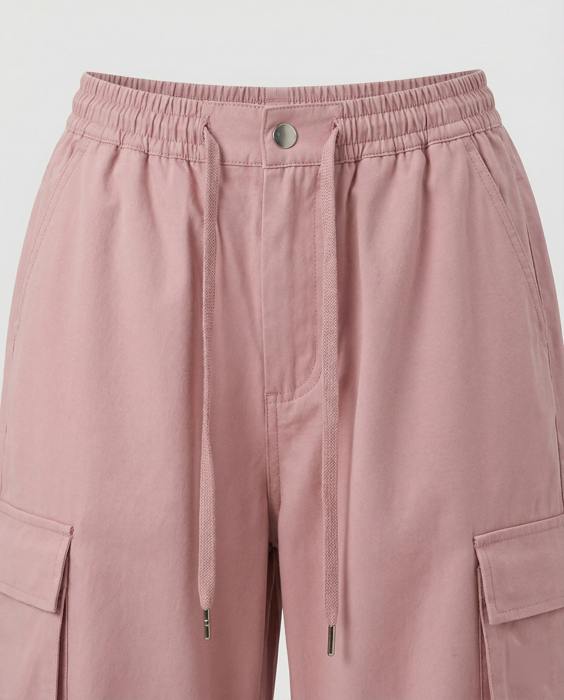 Damen Paperbag-Cargohose mit hohem Bund seitlicher Raffung und verstellbarem Saum Heidi-Mode - Image 3