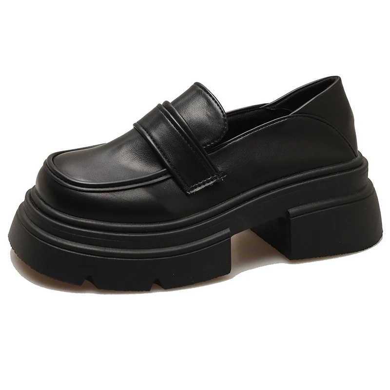 Damen Plateau-Lederschuhe mit modischem Detail und robuster Sohle Heidi Mode - Image 6