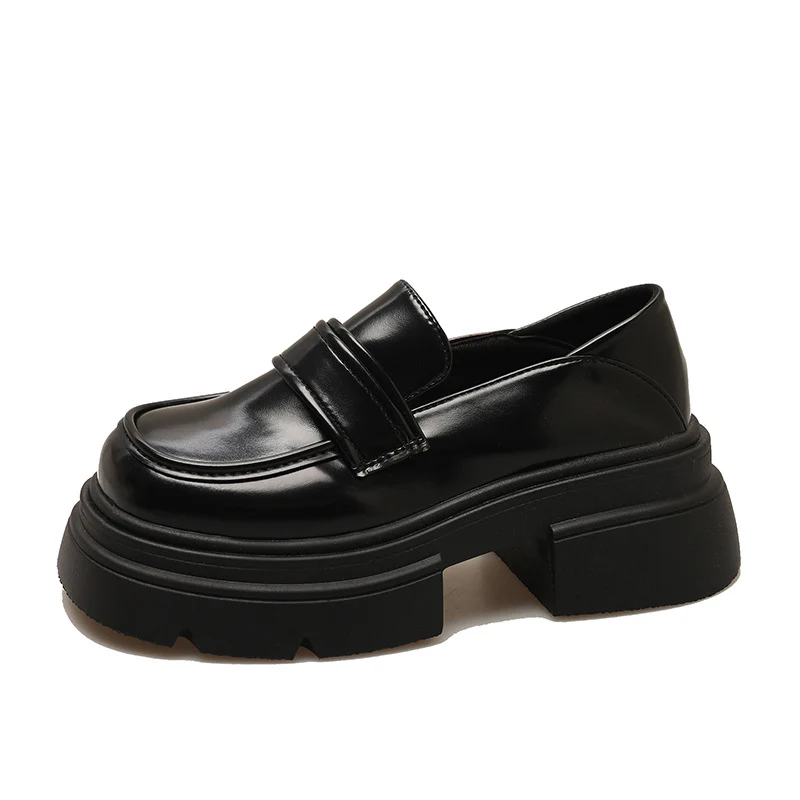 Damen Plateau-Lederschuhe mit modischem Detail und robuster Sohle Heidi Mode - Image 7