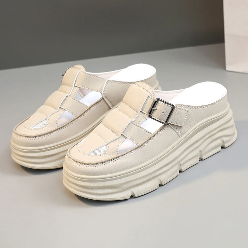 Damen Plateau-Sandalen mit verstellbarem Riemen und komfortabler Dämpfung Heidi Mode - Image 2