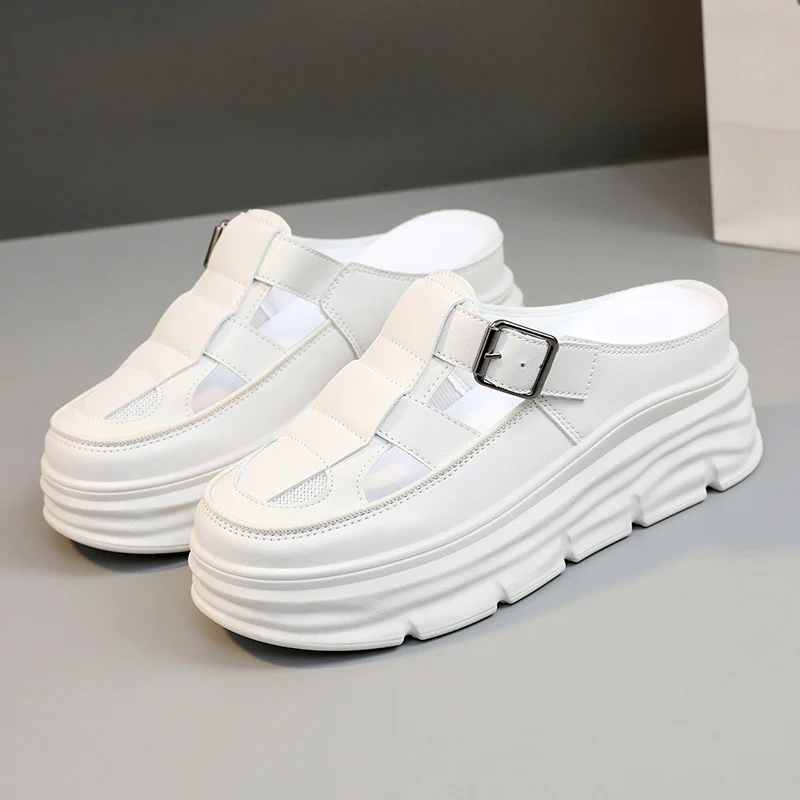Damen Plateau-Sandalen mit verstellbarem Riemen und komfortabler Dämpfung Heidi Mode - Image 6
