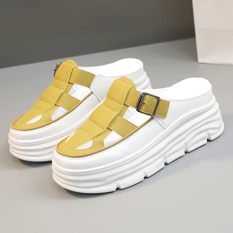 Damen Plateau-Sandalen mit verstellbarem Riemen und komfortabler Dämpfung Heidi Mode - Image 8