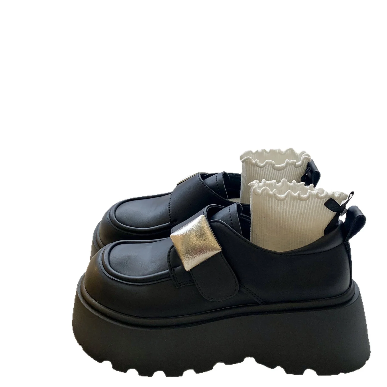 Damen Plateau-Schuhe mit modischem Riemen und eleganter Schnalle Heidi Mode - Image 5