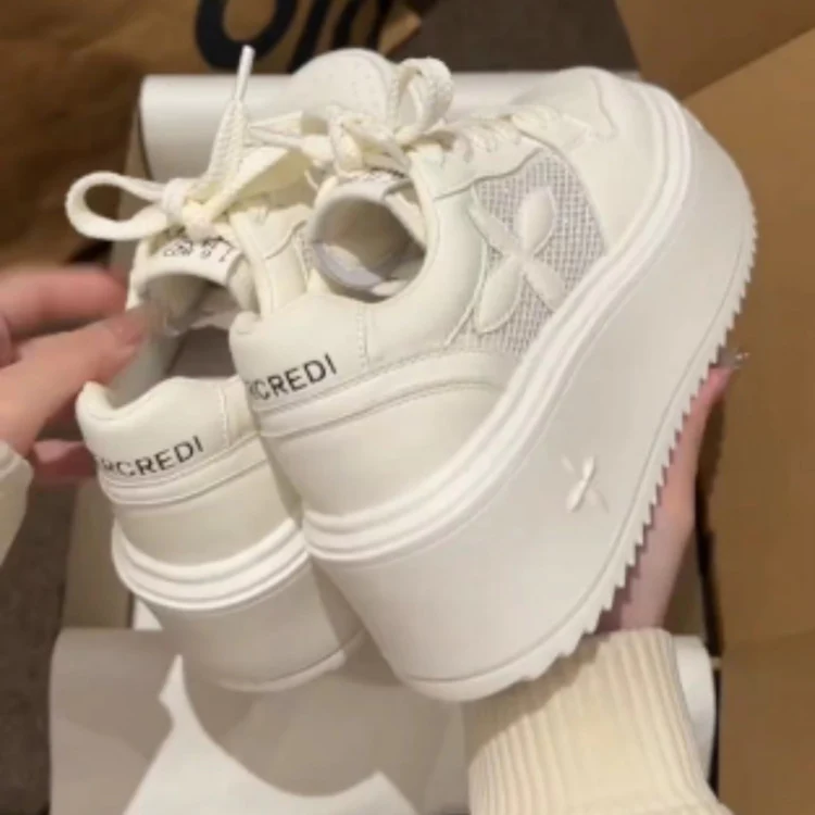 Damen Plateau-Sneaker mit atmungsaktivem Mesh-Obermaterial und modischem Design Heidi Mode - Image 4
