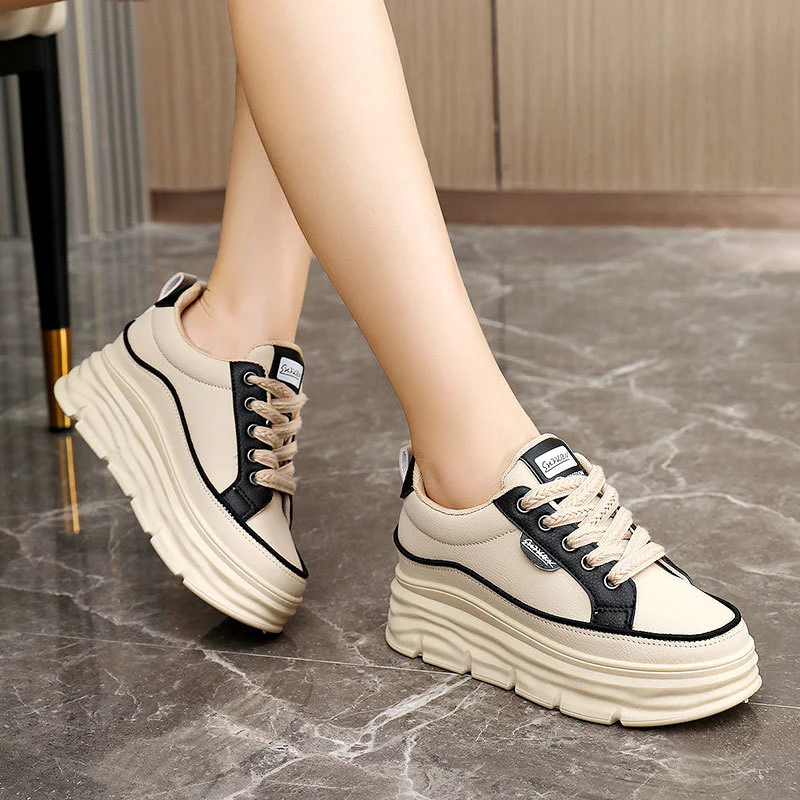Damen Plateau-Sneaker mit innovativem Dämpfungssystem und modischer Laufsohle Heidi Mode - Image 4