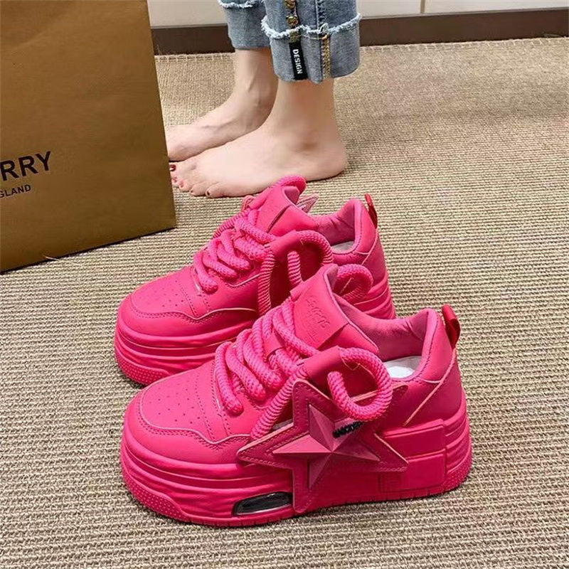 Damen Plateau-Sneaker mit modischem Sternen-Design und dämpfender Sohle Heidi Mode - Image 2
