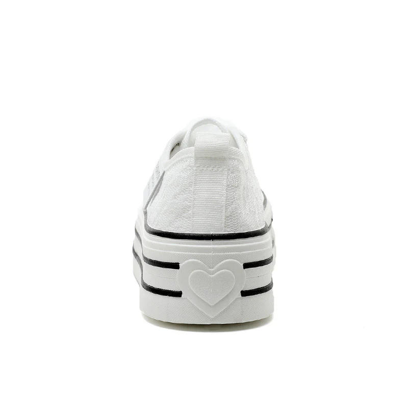 Damen Plateau-Sneaker mit modischem Textil-Obermaterial und rutschfester Sohle Heidi Mode - Image 3