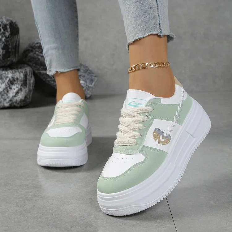 Damen Plateau-Sneaker mit modischer Sohle und komfortabler Dämpfung Heidi Mode - Image 4
