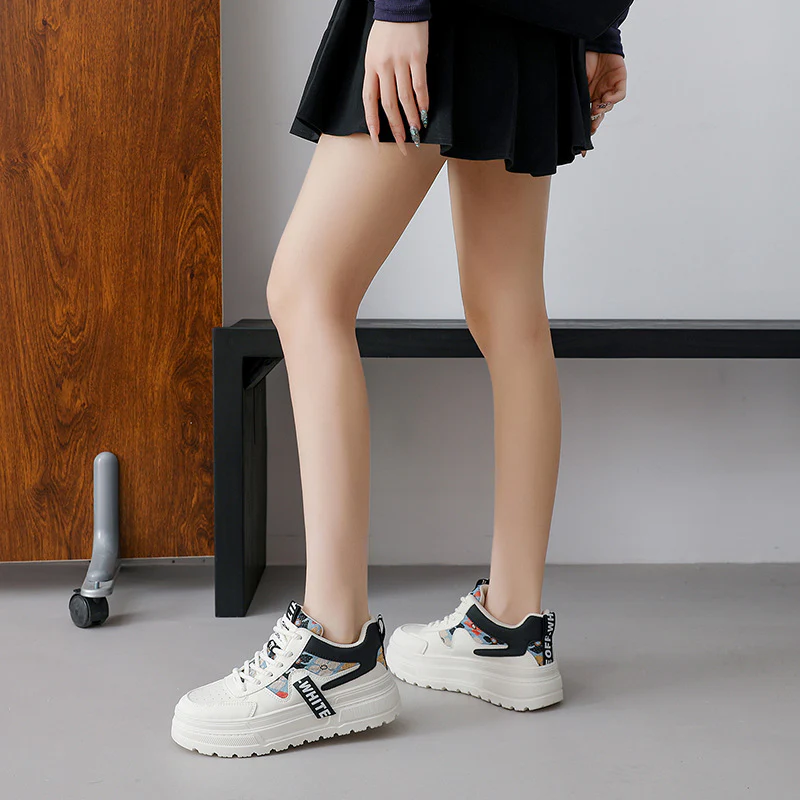 Damen Plateau-Sneaker mit trendigem Design und ergonomischer Dämpfung Heidi Mode - Image 3