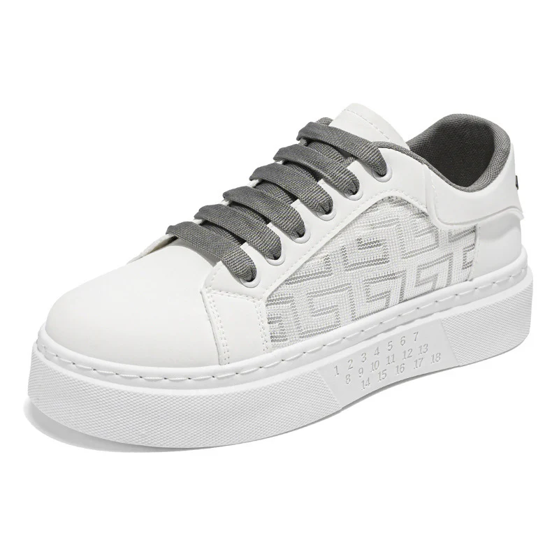 Damen Plateau Sneakers mit atmungsaktiver Oberflächenstruktur und robustem Sohlenprofil Heidi Mode - Image 5