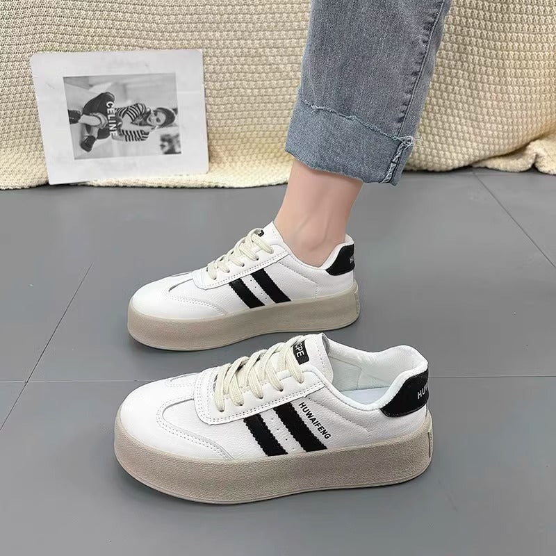 Damen Plateau Sneakers mit elegantem Design und rutschfester Sohle Heidi Mode - Image 2
