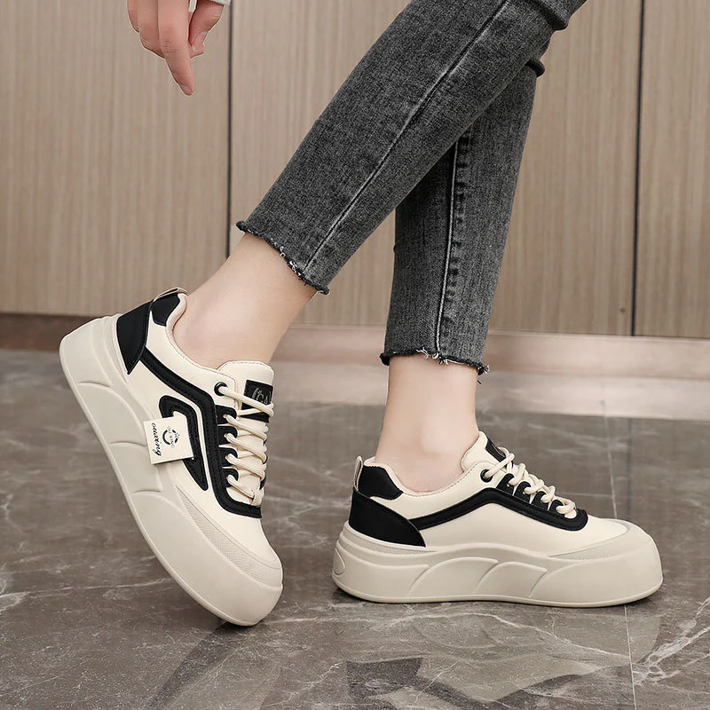 Damen Plateau Sneakers mit ergonomischer Dämpfung und rutschfester Sohle Heidi Mode - Image 3