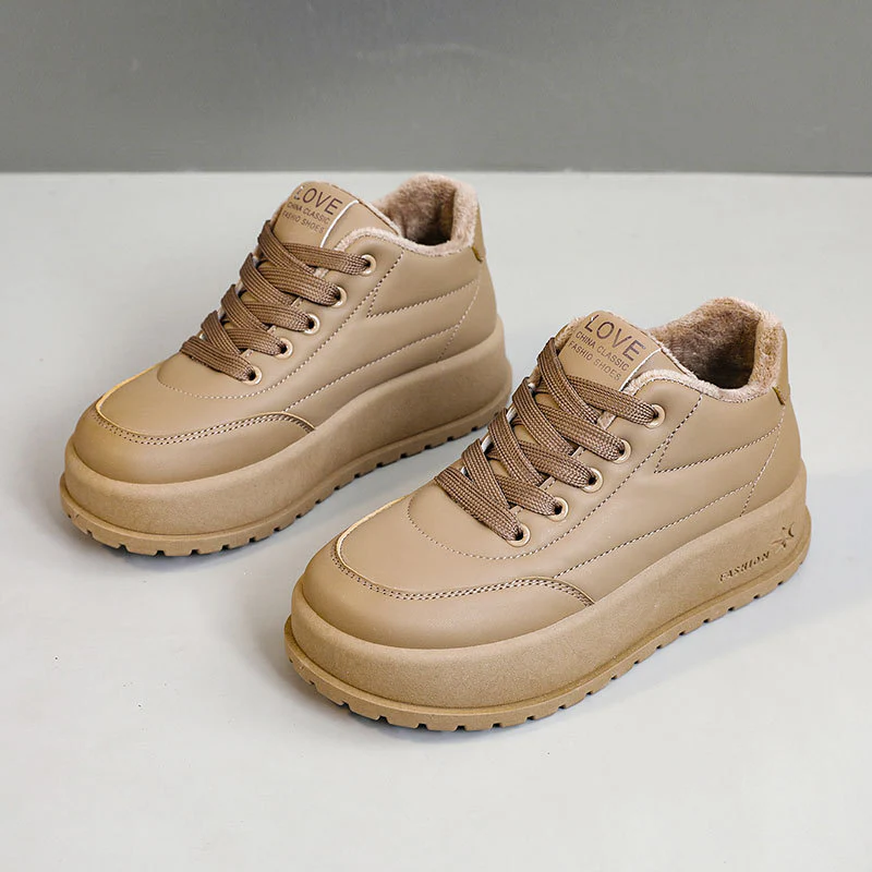 Damen Plateau Sneakers mit Innenfutter und rutschfester Sohle Heidi Mode - Image 7