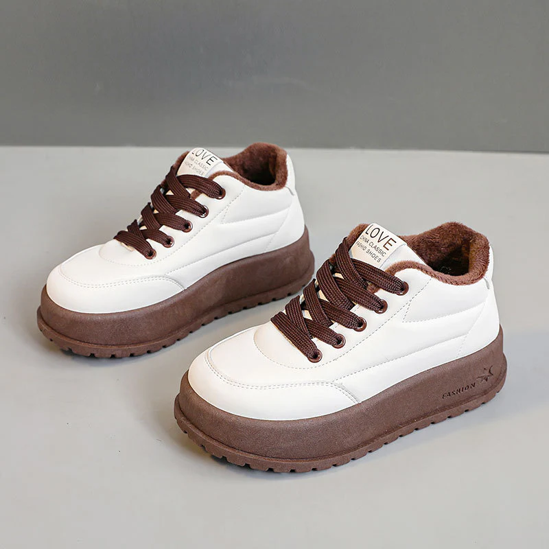 Damen Plateau Sneakers mit Innenfutter und rutschfester Sohle Heidi Mode - Image 8