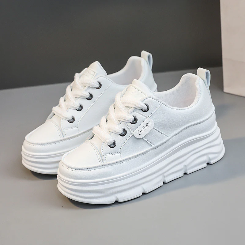 Damen Plateau Sneakers mit komfortabler Dämpfung und stylischer Schnürung Heidi Mode - Image 6