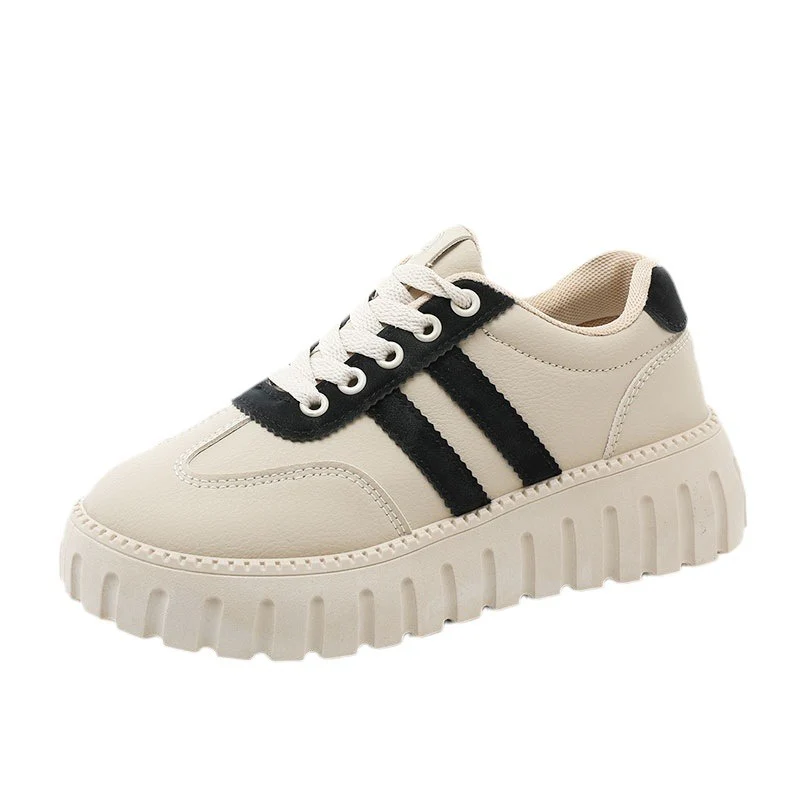 Damen Plateau Sneakers mit modischer Profilsohle und atmungsaktiver Obermaterialstruktur Heidi Mode - Image 5