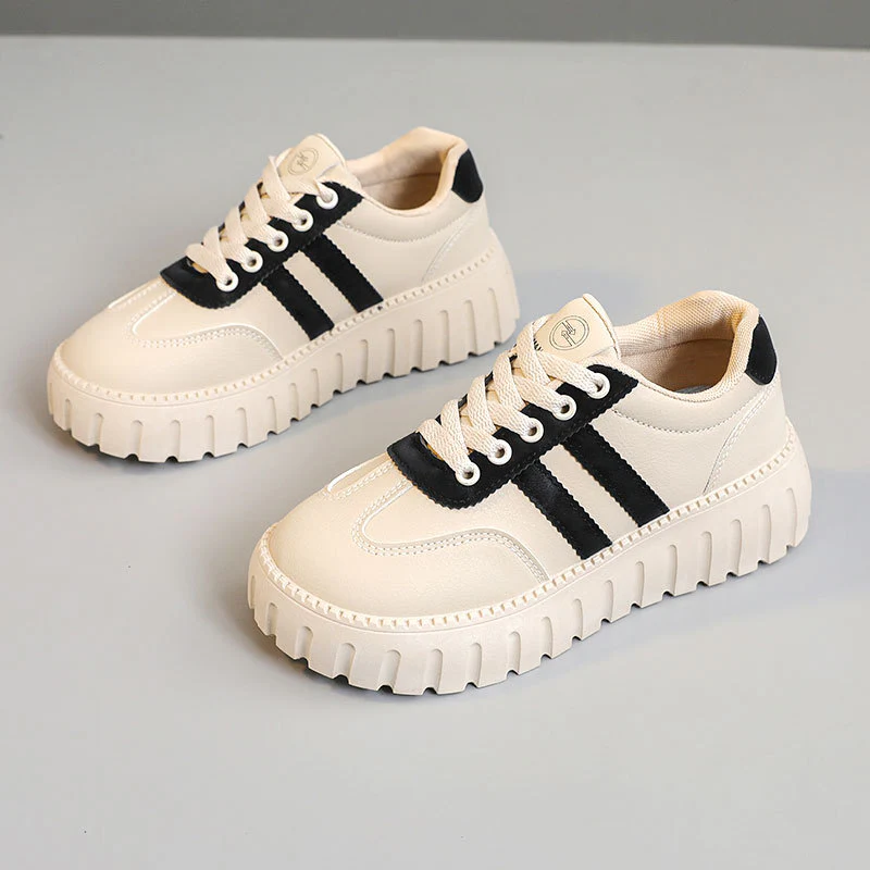 Damen Plateau Sneakers mit modischer Profilsohle und atmungsaktiver Obermaterialstruktur Heidi Mode - Image 6