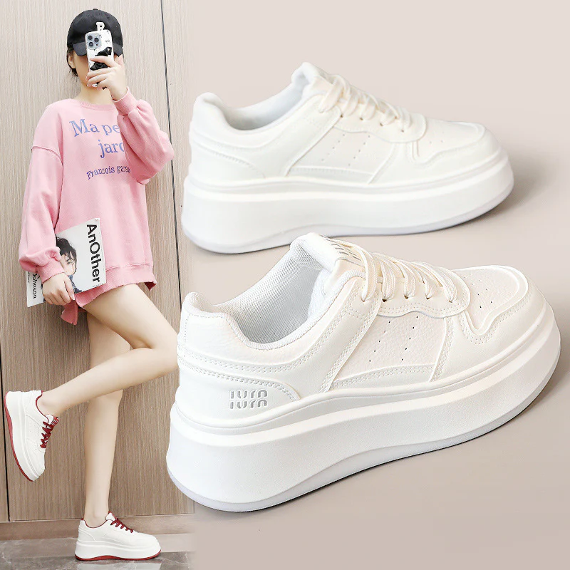 Damen Plateau Sneakers mit rutschfester Sohle und komfortabler Dämpfung Heidi Mode - Image 2
